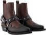 Ganni Leather boots Brown Dames - Thumbnail 2