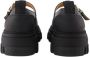 Ganni Leather flats Black Dames - Thumbnail 3