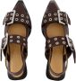 Ganni Leather flats Brown Dames - Thumbnail 4