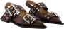 Ganni Leather flats Brown Dames - Thumbnail 2