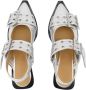 Ganni Leather flats Gray Dames - Thumbnail 4