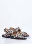 Ganni Leopard Print Buckle Ballerina Flats Brown Dames - Thumbnail 3