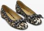 Ganni Leopard Satin Bow Ballerinas Brown Dames - Thumbnail 2