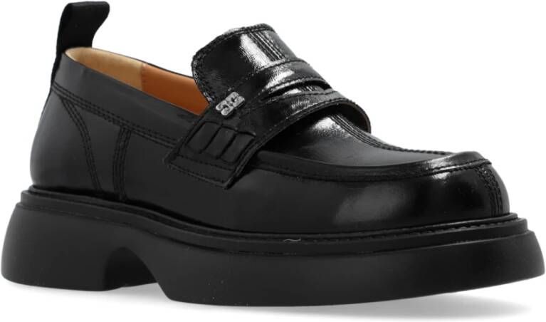 Ganni Loafers schoenen Black Dames