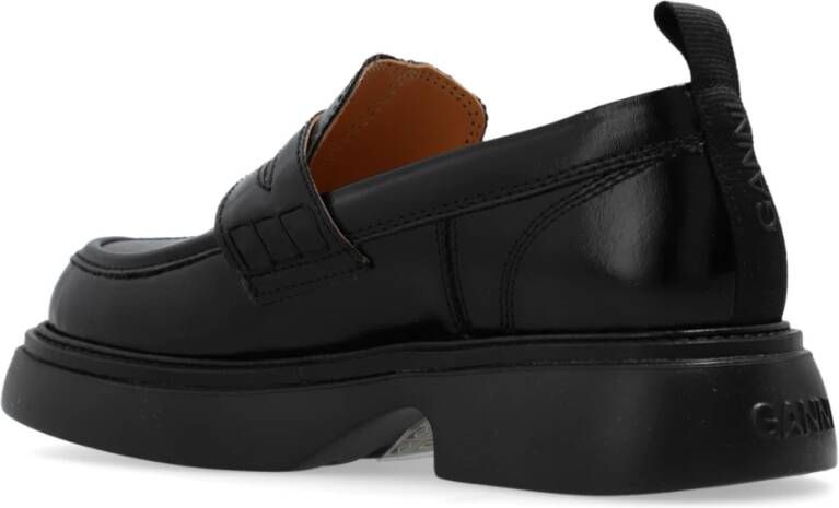 Ganni Loafers schoenen Black Dames