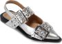 Ganni Zilver Metallic Ballerina Schoenen Gray Dames - Thumbnail 6