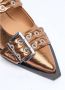 Ganni Stijlvolle Buckle Ballerina Schoenen Brown Dames - Thumbnail 6