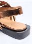 Ganni Stijlvolle Buckle Ballerina Schoenen Brown Dames - Thumbnail 9