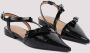 Ganni Bow Cut Out Ballerinas Black Dames - Thumbnail 3