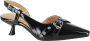 Ganni Open Kitten Heel Pump Black Dames - Thumbnail 2