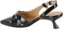 Ganni Open Kitten Heel Pump Black Dames - Thumbnail 3