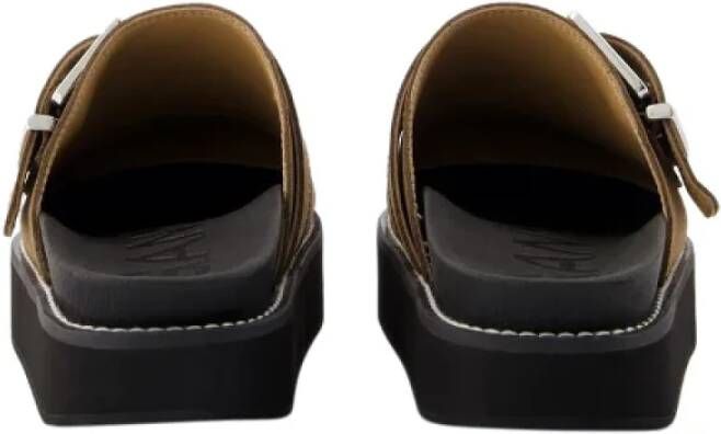 Ganni Plastic flats Brown Dames