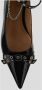 Ganni Rode Eyelet Strik Ballerina Schoen Black Dames - Thumbnail 4