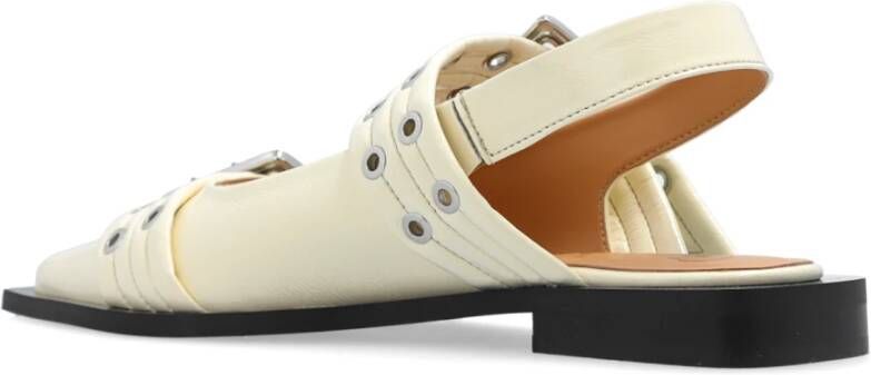 Ganni Schoenen met gespen Beige Dames