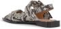 Ganni Slangenprint platte schoenen met dubbele gesp Multicolor Dames - Thumbnail 3