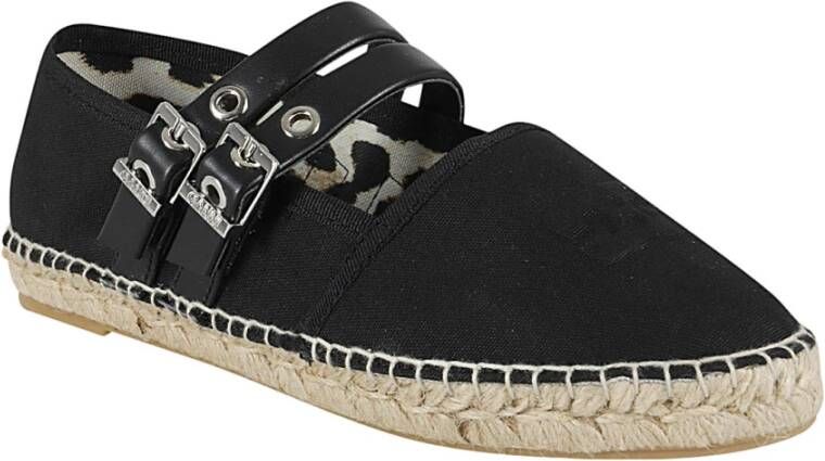 Ganni Stijlvolle Zomer Espadrilles Schoenen Black Dames