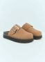 Ganni Suede Buckle Mules Flatform Schoenen Brown Dames - Thumbnail 3