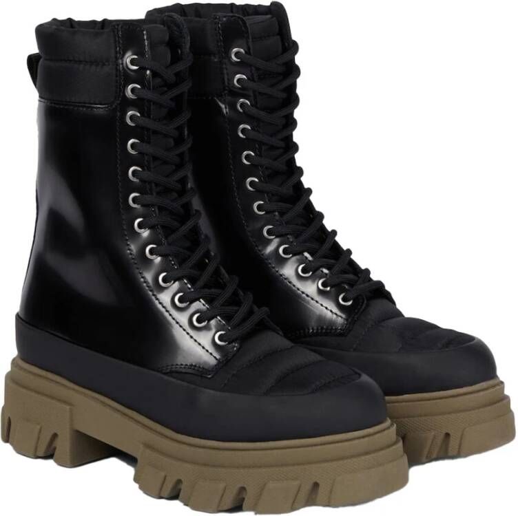 Ganni Urban Platform Combat Boots Black Dames