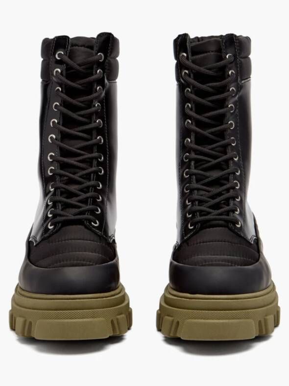 Ganni Urban Platform Combat Boots Black Dames