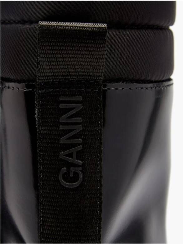 Ganni Urban Platform Combat Boots Black Dames