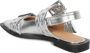 Ganni Zilver Metallic Ballerina Schoenen Gray Dames - Thumbnail 12