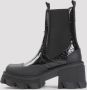 Ganni Zwarte Croco Chelsea Boot Hakken Black Dames - Thumbnail 8