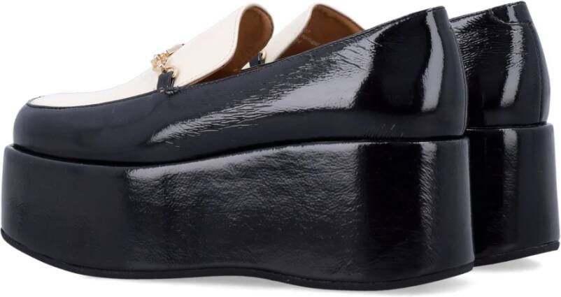 Ganni Zwarte Egret Platform Loafers Black Dames