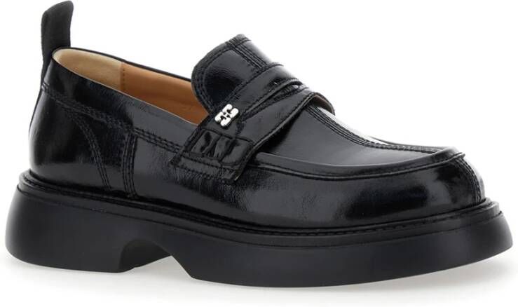 Ganni Zwarte Everyday Loafer Schoenen Black Dames