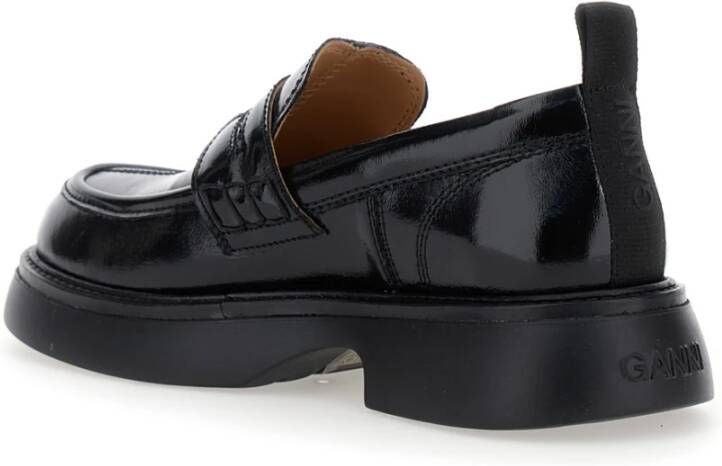 Ganni Zwarte Everyday Loafer Schoenen Black Dames