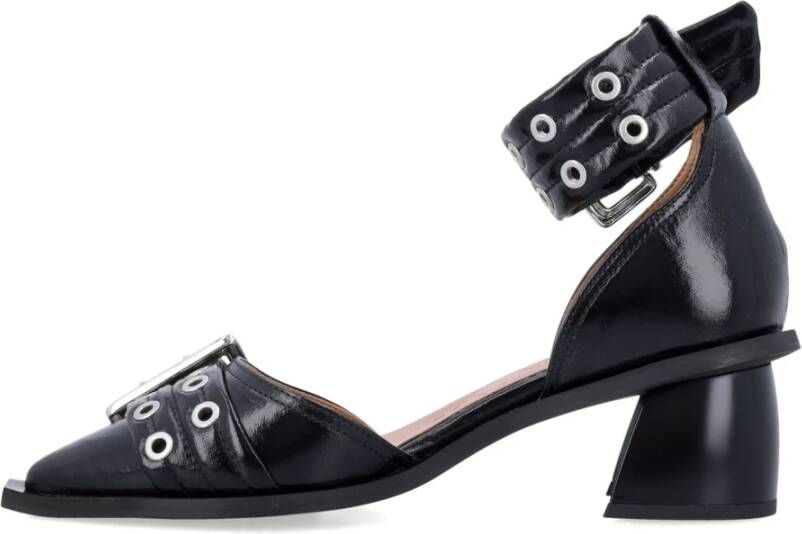 Ganni Zwarte gesloten pumps met enkelbandjes Black Dames