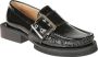 Ganni Zwarte Gesp Loafer Schoenen Black Dames - Thumbnail 2