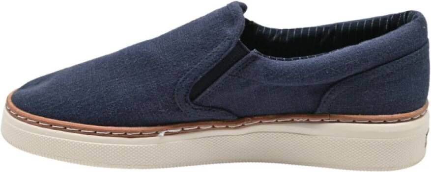 Gant Casual Loafers in Marine Linnen Blue Heren