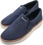 Gant Casual Loafers in Marine Linnen Blue Heren - Thumbnail 3