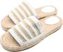 Gant Gebreide Sandalen in Wit Beige Dames - Thumbnail 3