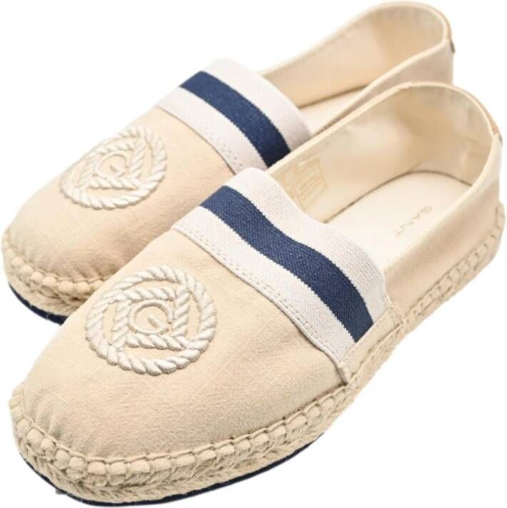 Gant Lage Schoenen Gewassen Linnen Woestijn Beige Dames