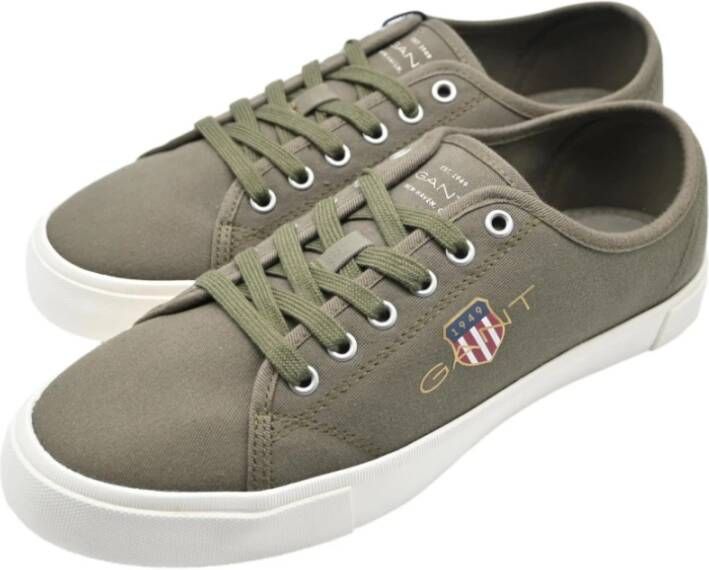 Gant Sneakers in Ivy Green Cotton Twill Green Heren