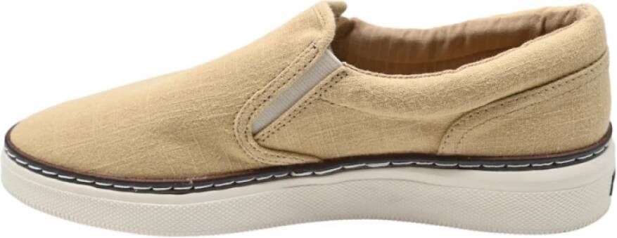 Gant Stijlvolle Mocassins in Gewassen Linnen Beige Heren