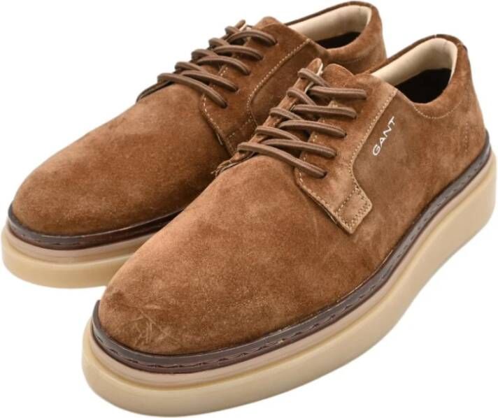 Gant Veterschoenen Warm Khaki Laag Brown Heren