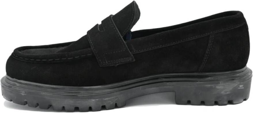 Gant Zwarte Cow Suede Mocassins Black Heren