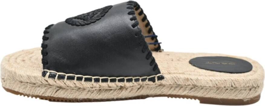 Gant Zwarte Leren Sandalen Black Dames