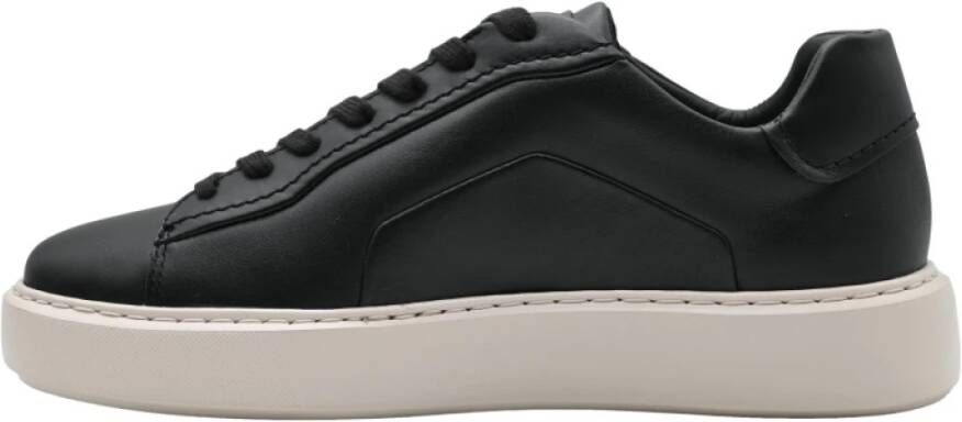 Gant Zwarte Leren Sneakers Zonick Stijl Black Heren