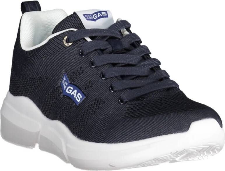 GAS Blauwe Heren Sportschoenen Veters Blue Heren