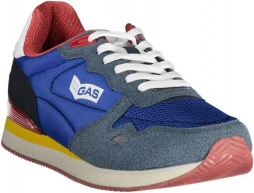 GAS Blauwe Sneakers met Polyester Samenstelling Multicolor Heren