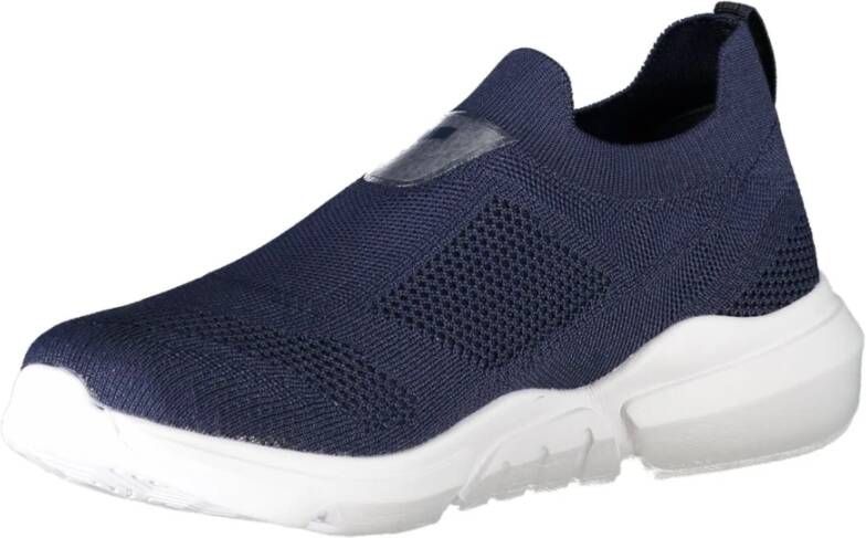 GAS Blauwe Sportieve Slip-On Sneakers met Elastiek Blue Heren