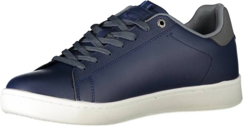 GAS Blauwe Sportieve Vetersneakers met Contrastdetails Blue Heren