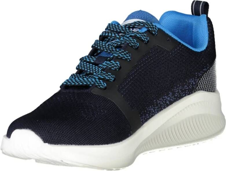 GAS Blauwe Sportieve Vetersneakers met Contrastdetails Blue Heren