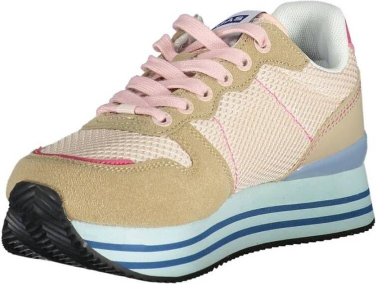 GAS Roze Sneaker met Contrastdetails Pink Dames