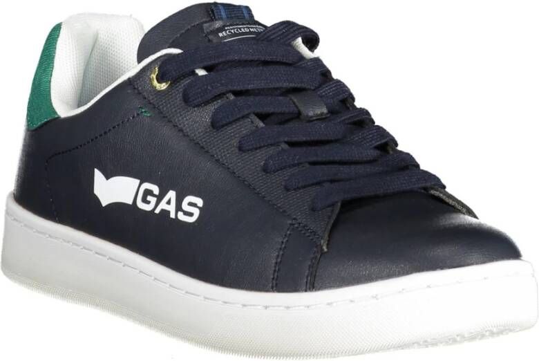 GAS Sportieve Blauwe Veterschoenen met Contrastdetails Blue Heren