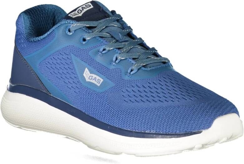 GAS Sportieve Blauwe Veterschoenen met Contrastdetails Blue Heren