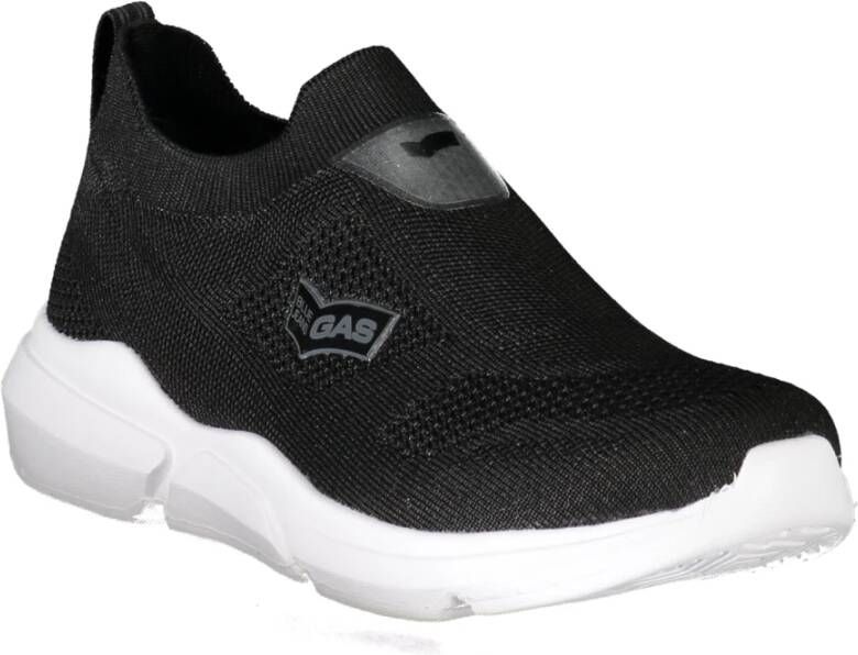 GAS Sportieve Gebreide Sneakers met Elastisch Detail Black Dames